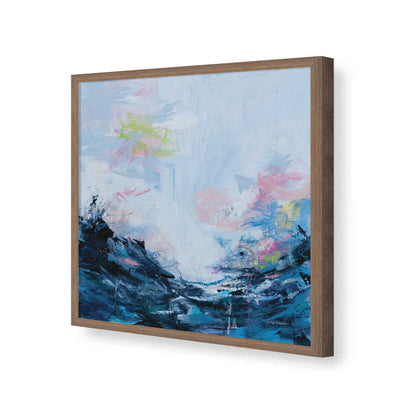 [Color:Walnut], Picture of art in a Walnut frame of the corner