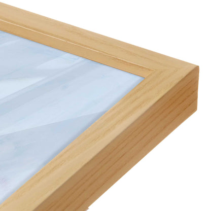 [Color:American Maple], Picture of art in a American Maple frame at an angle
