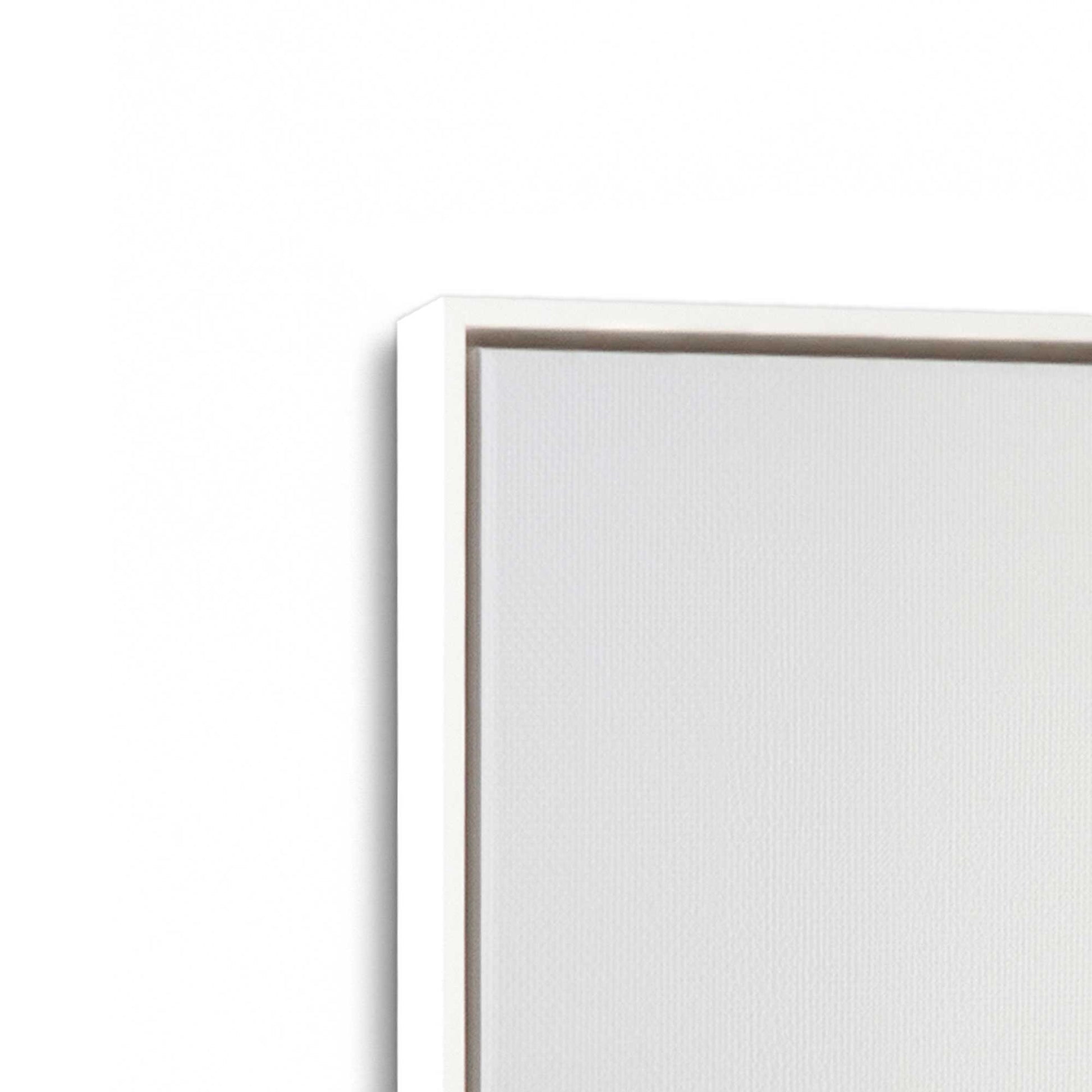 [Color:Opaque White], Picture of art in a White frame at an angle