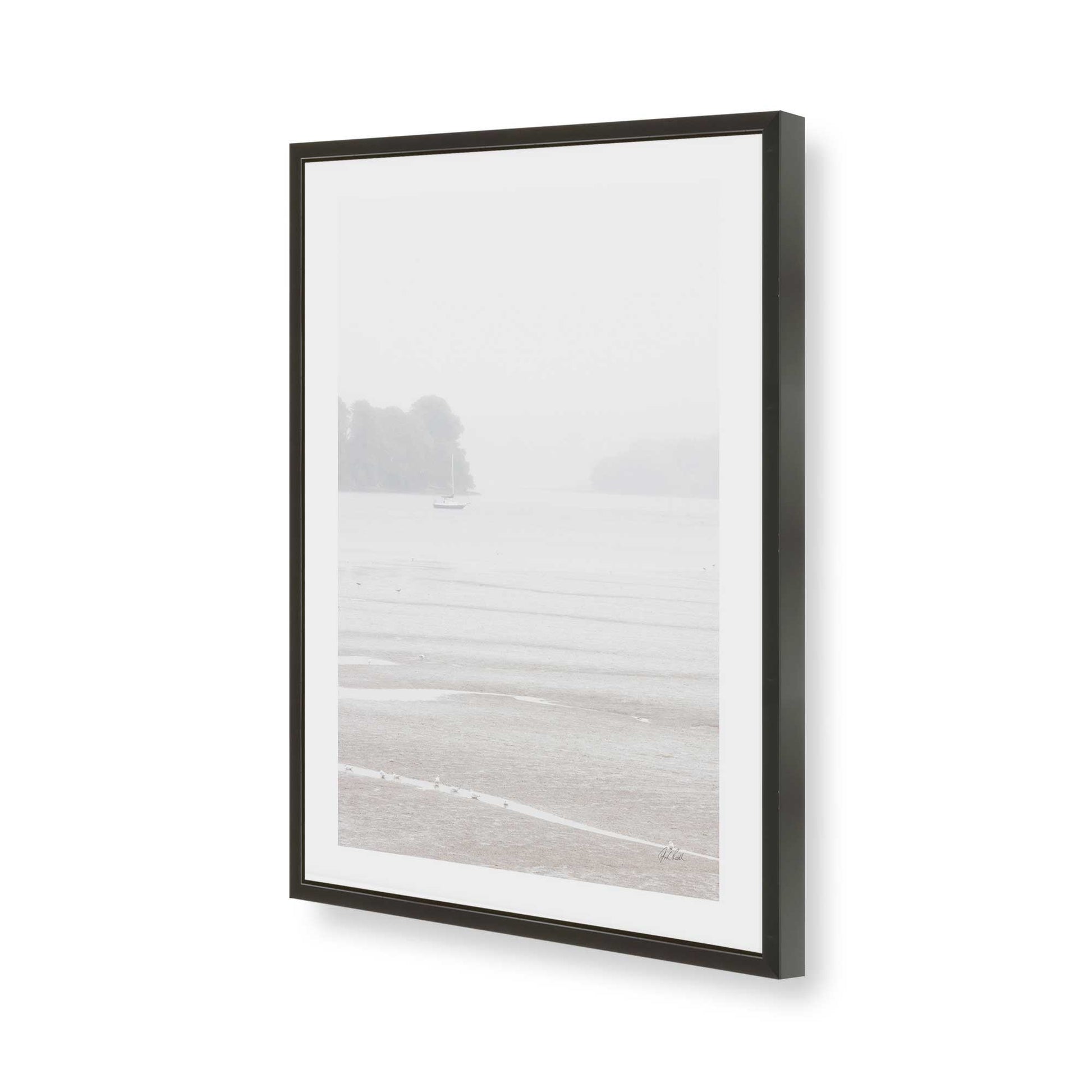 [Color:Satin Black], Picture of art in a Satin Black frame of the corner