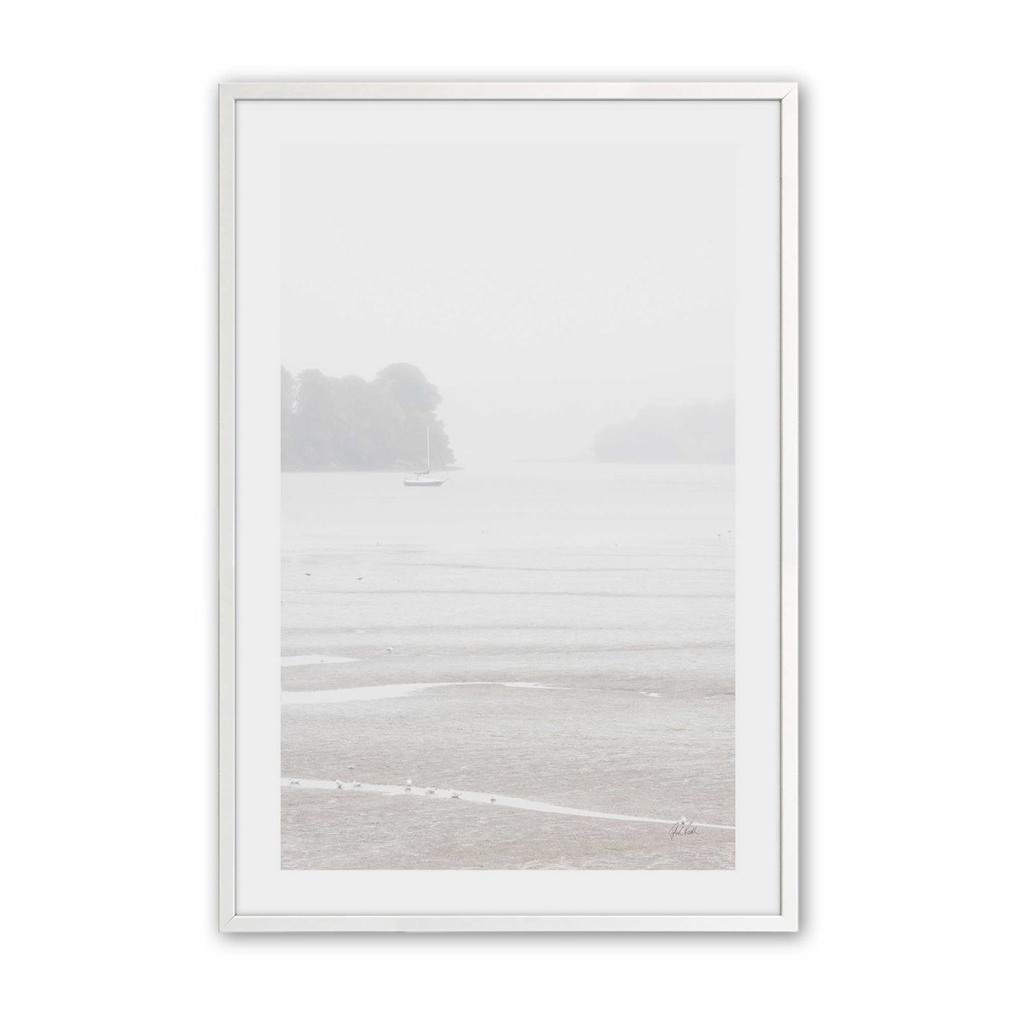 [Color:Opaque White], Picture of art in a Opaque White frame