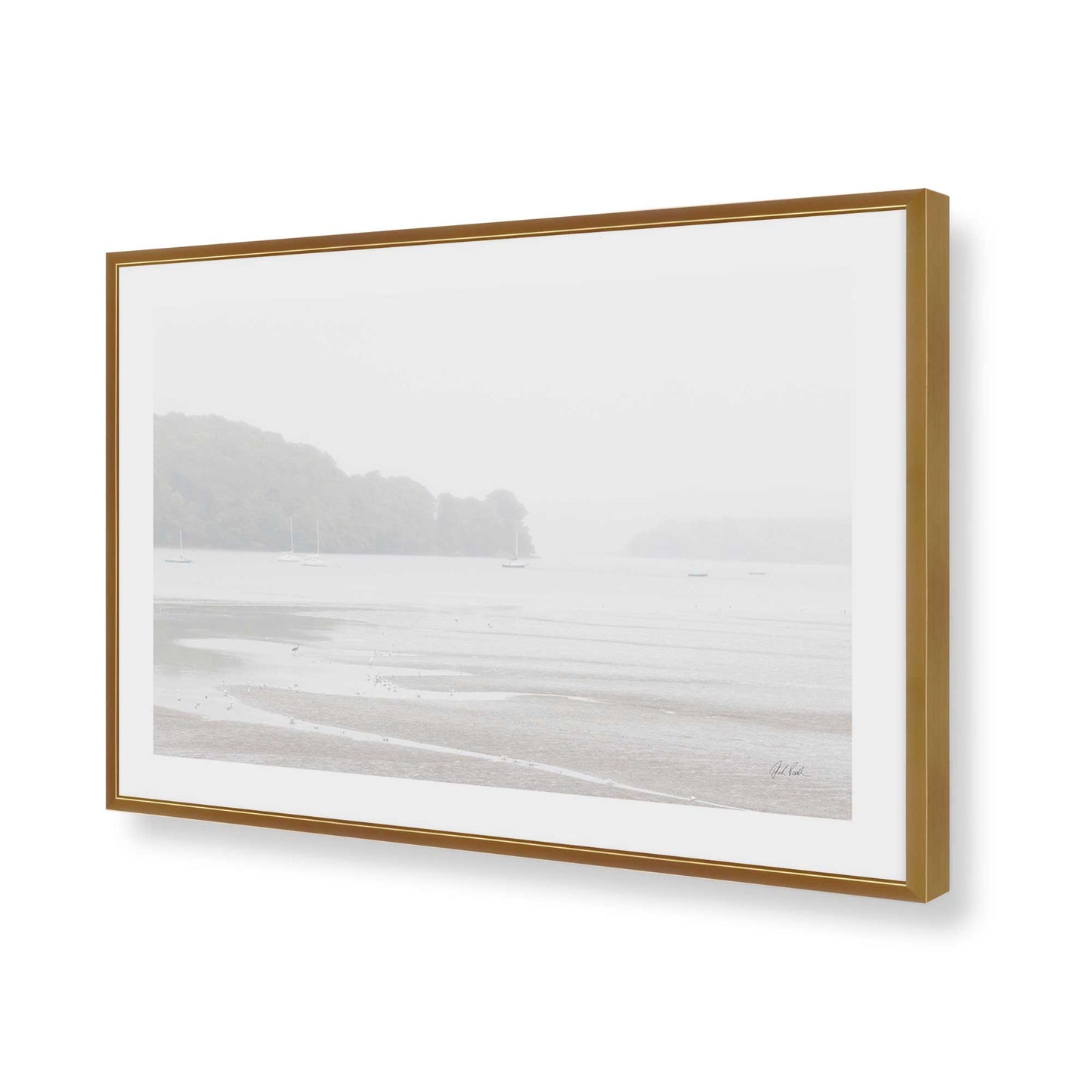 [Color:Polished Gold], Picture of art in a Polished Gold frame of the corner