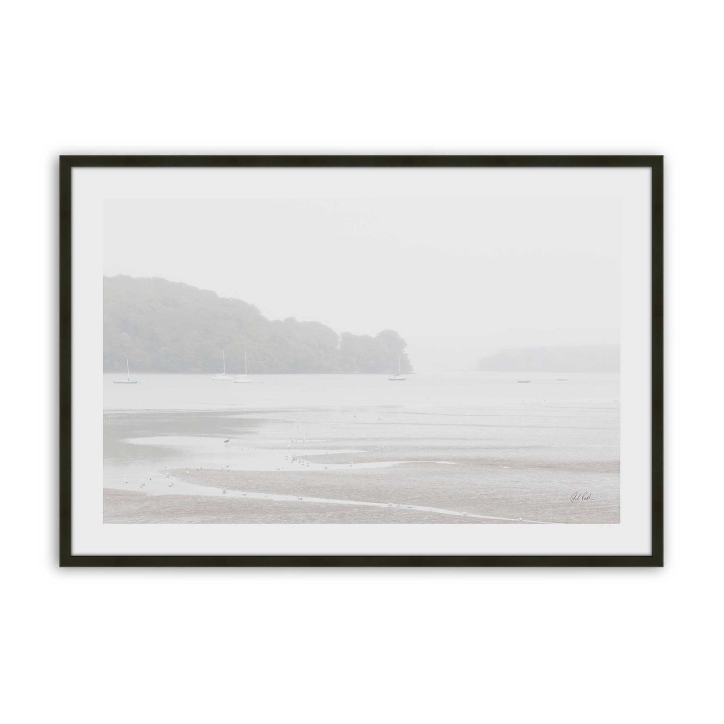 [Color:Satin Black], Picture of art in a Satin Black frame