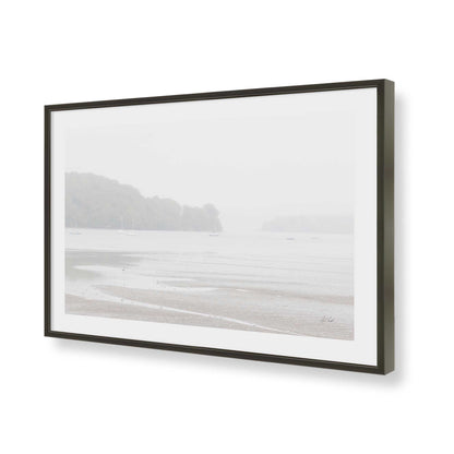 [Color:Satin Black], Picture of art in a Satin Black frame of the corner