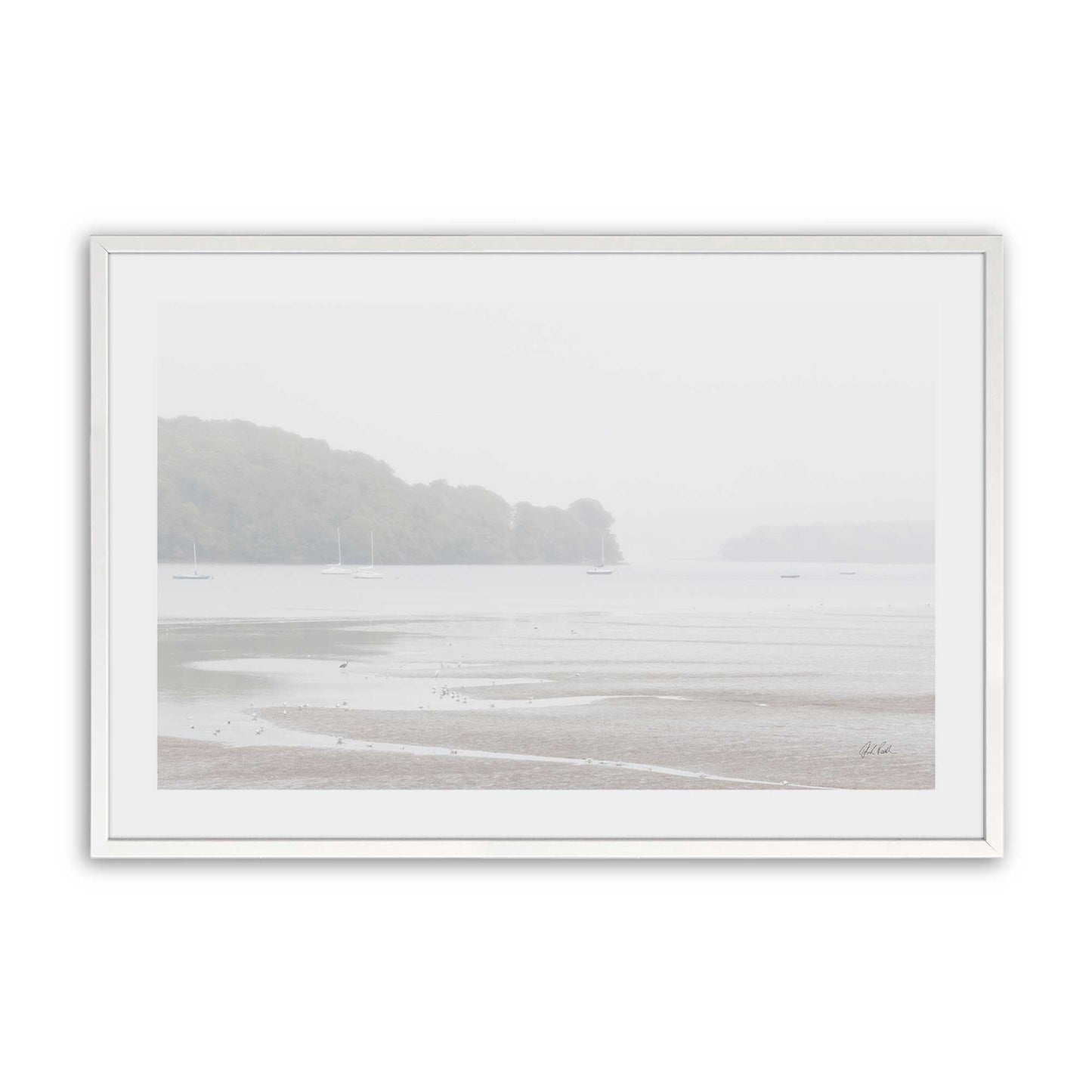 [Color:Opaque White], Picture of art in a Opaque White frame