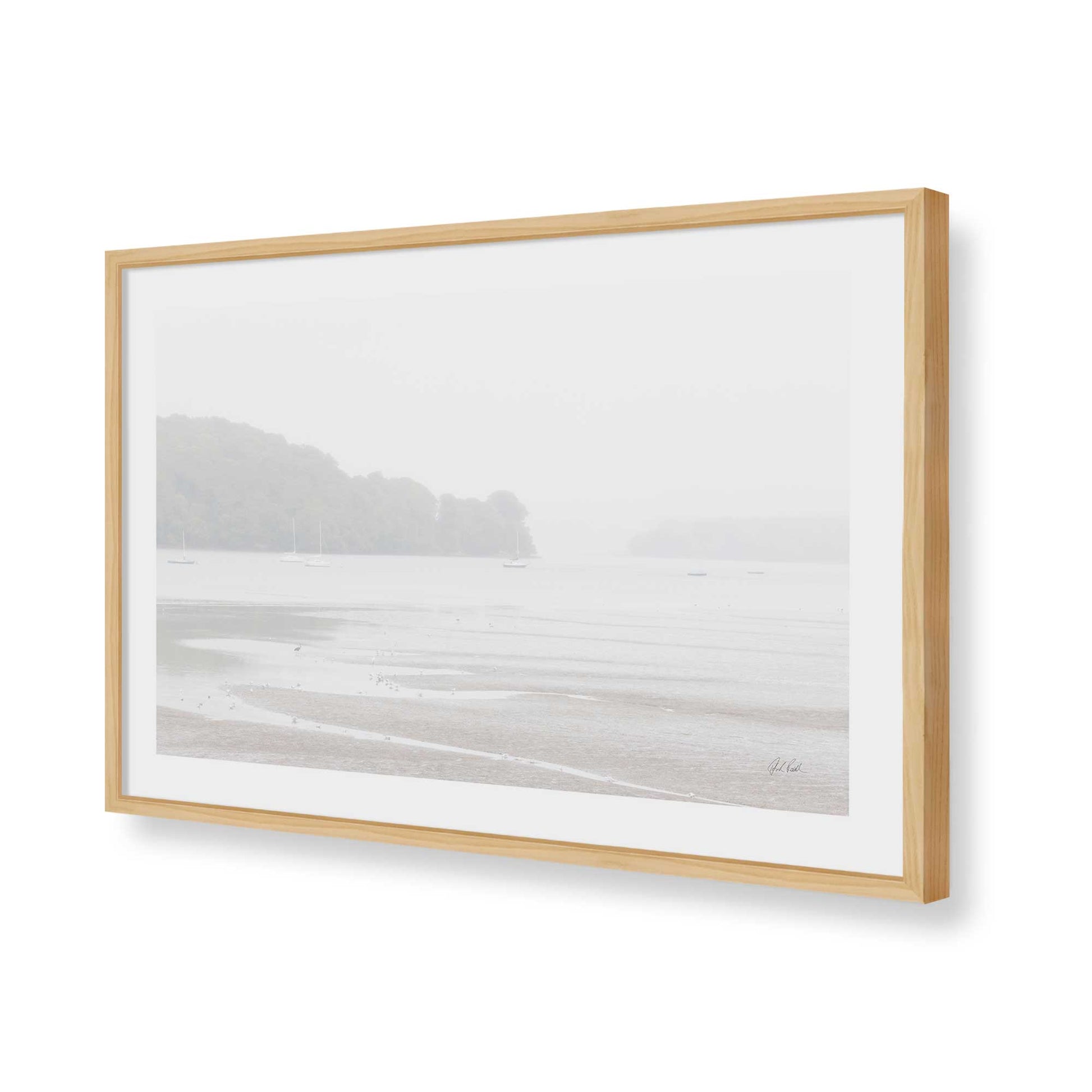 [Color:American Maple], Picture of art in a American Maple frame of the corner