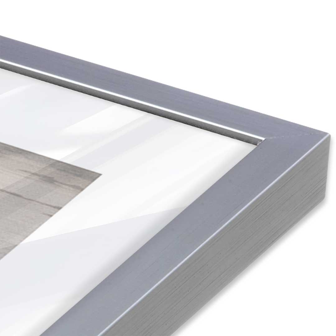 [Color:Polished Chrome], Picture of art in a Polished Chrome frame at an angle