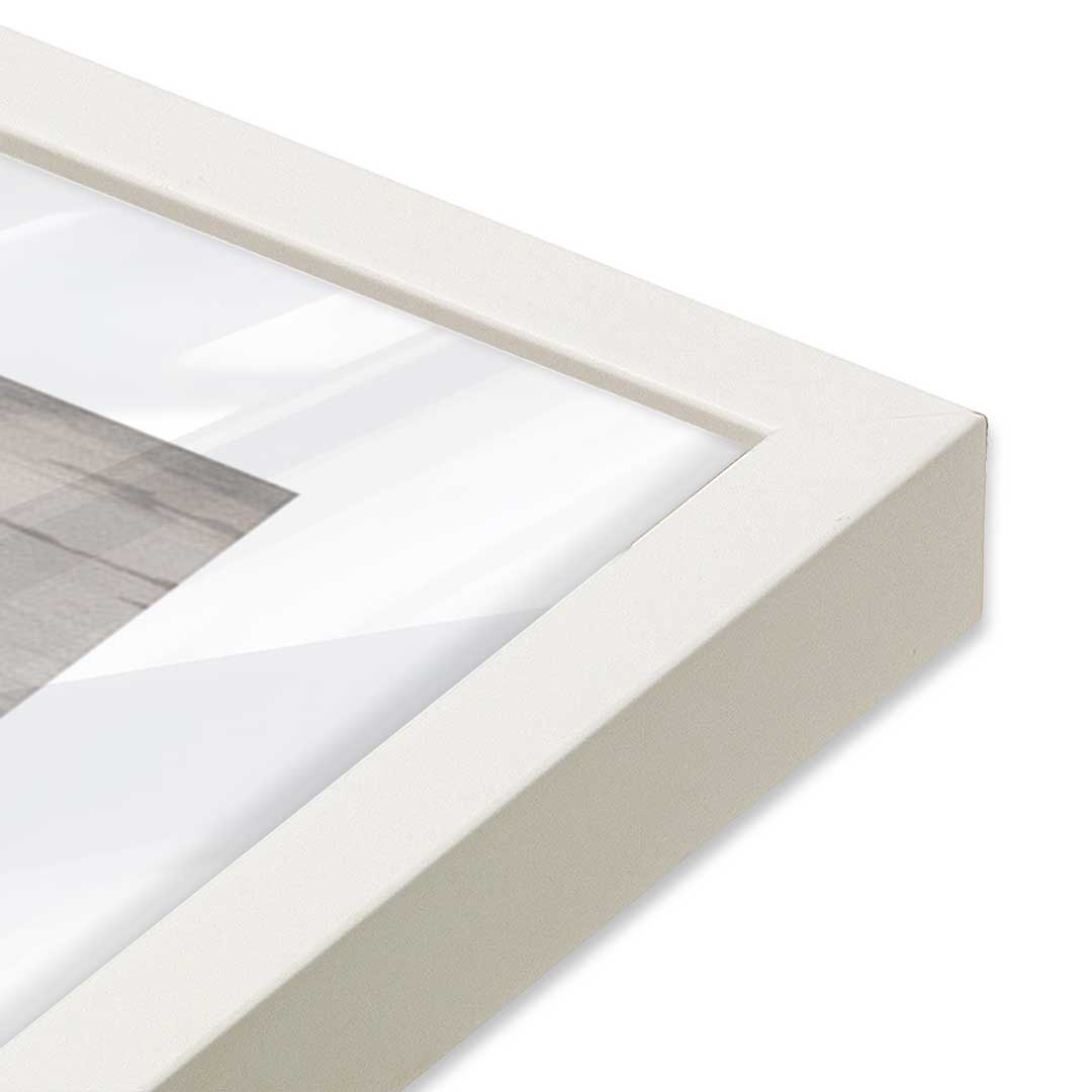 [Color:Opaque White], Picture of art in a Opaque White frame at an angle