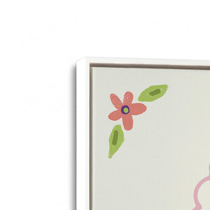 [Color:Opaque White], Picture of art in a White frame at an angle