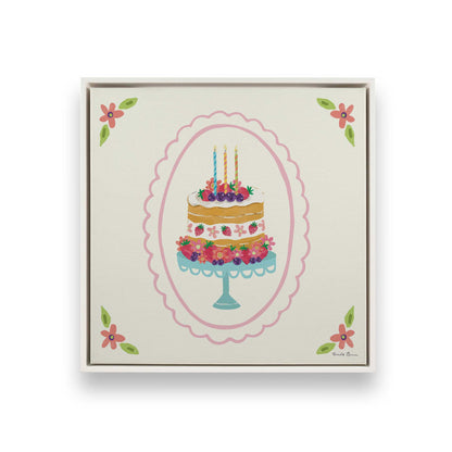 [Color:Opaque White], Picture of art in a White frame