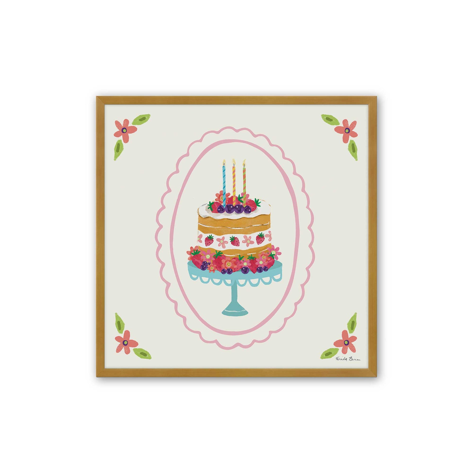 [Color:Polished Gold], Picture of art in a Polished Gold frame