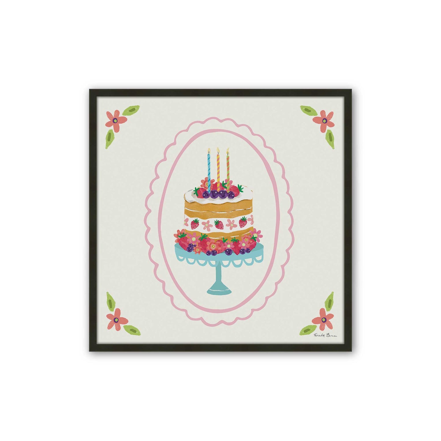 [Color:Satin Black], Picture of art in a Satin Black frame