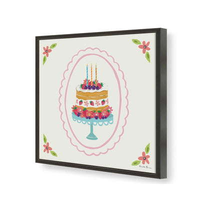 [Color:Satin Black], Picture of art in a Satin Black frame of the corner