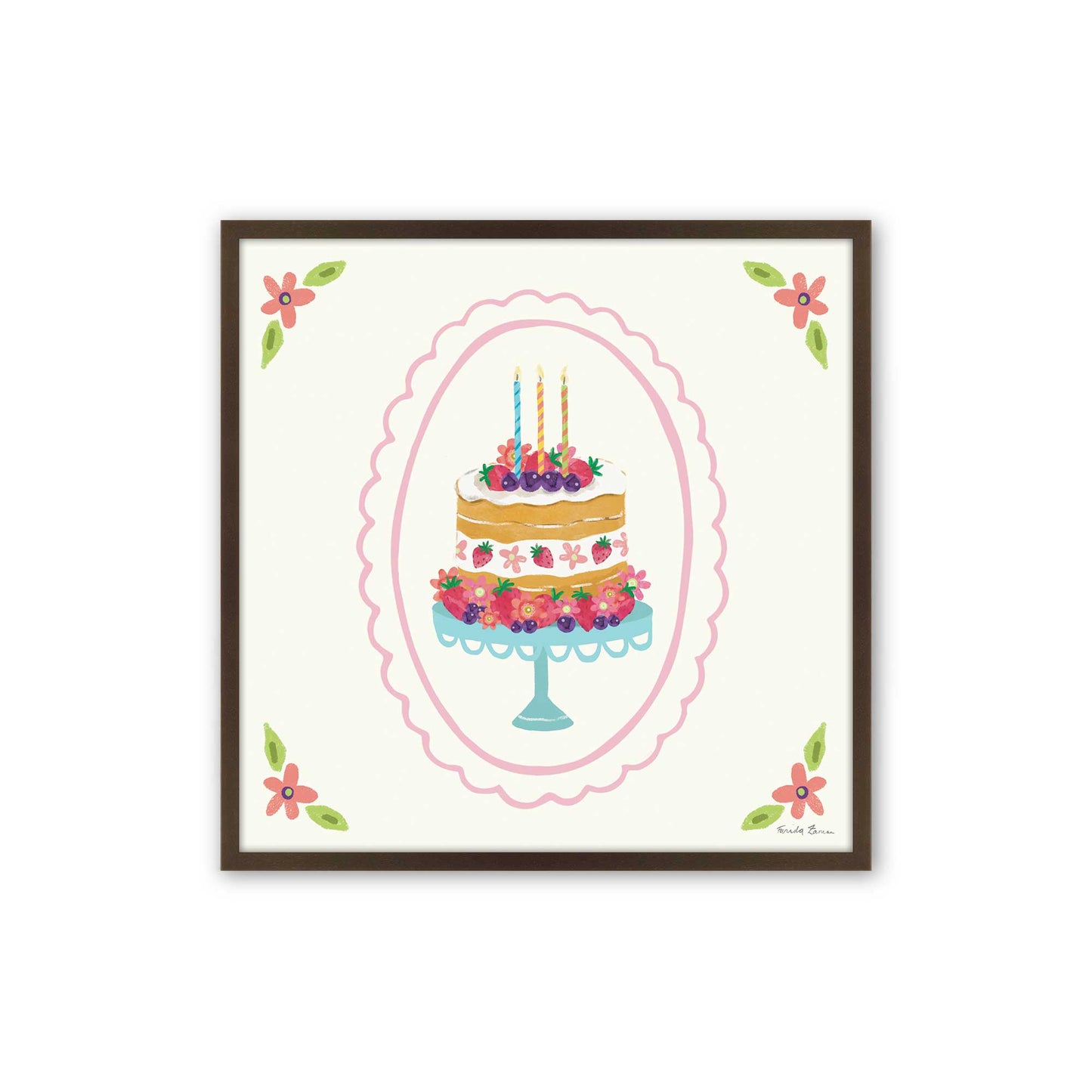 [Color:Espresso], Picture of art in a Espresso frame
