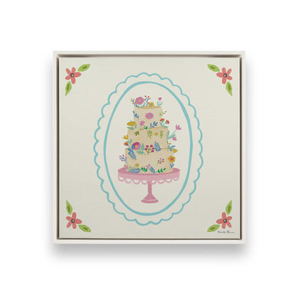 [Color:Opaque White], Picture of art in a White frame