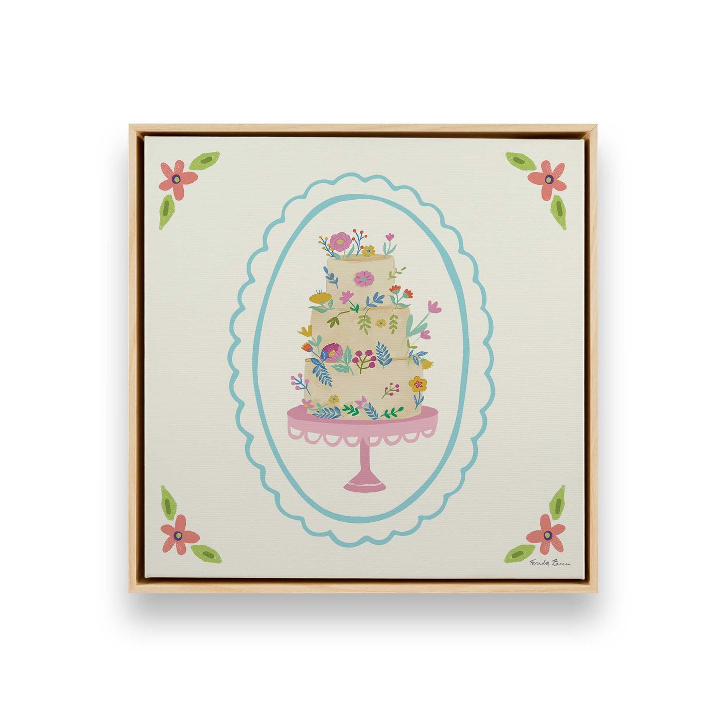 [Color:American Maple], Picture of art in a American Maple frame