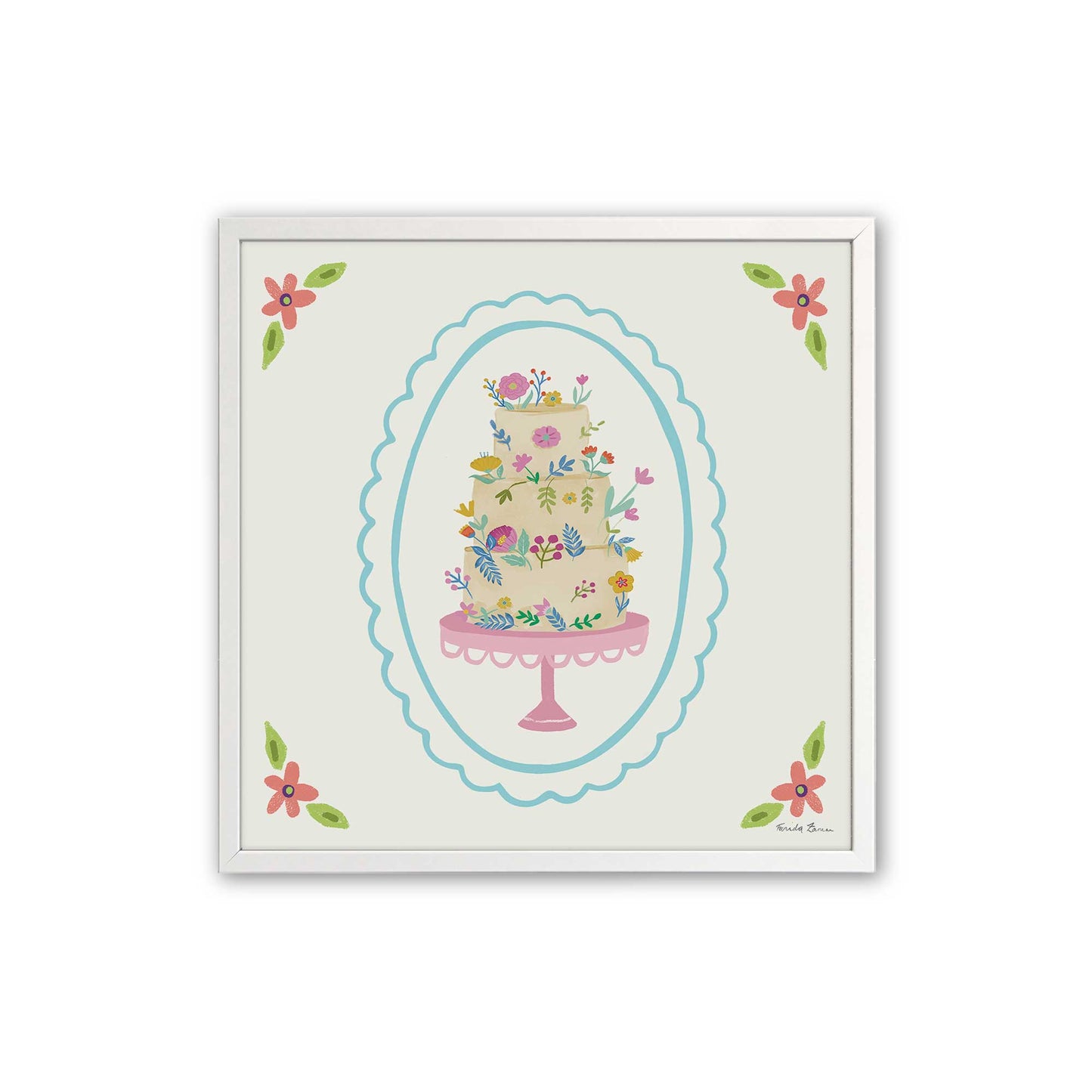 [Color:Opaque White], Picture of art in an Opaque White frame