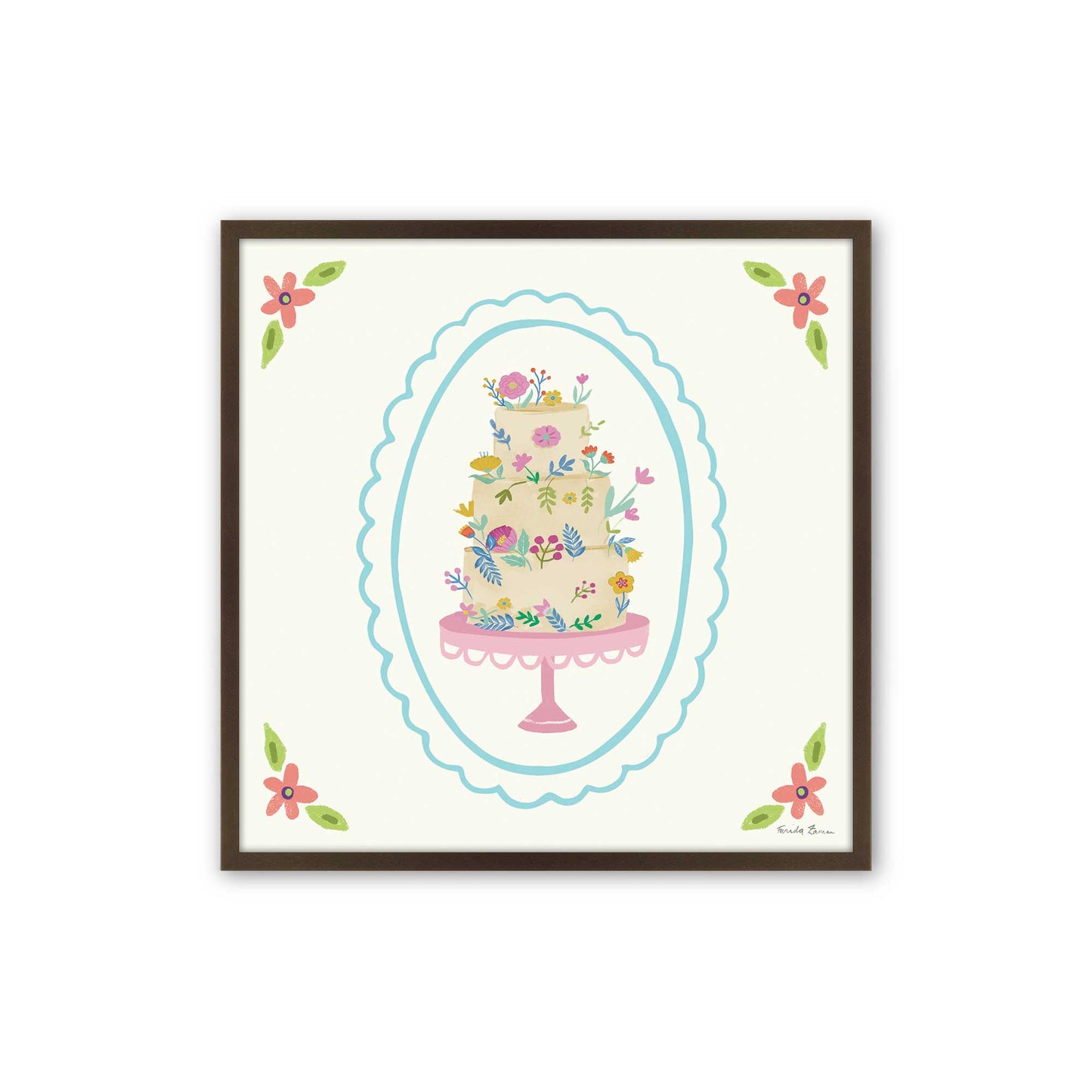[Color:Espresso], Picture of art in a Espresso frame