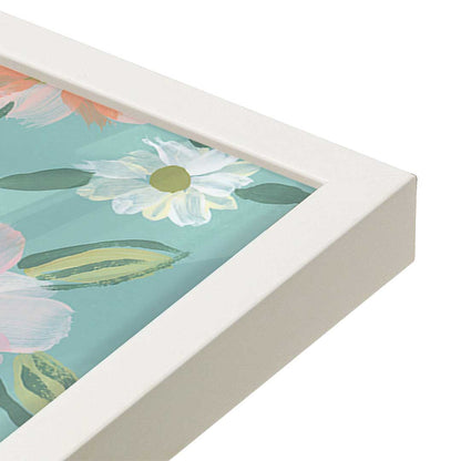 [Color:Opaque White], Picture of art in a Opaque White frame at an angle