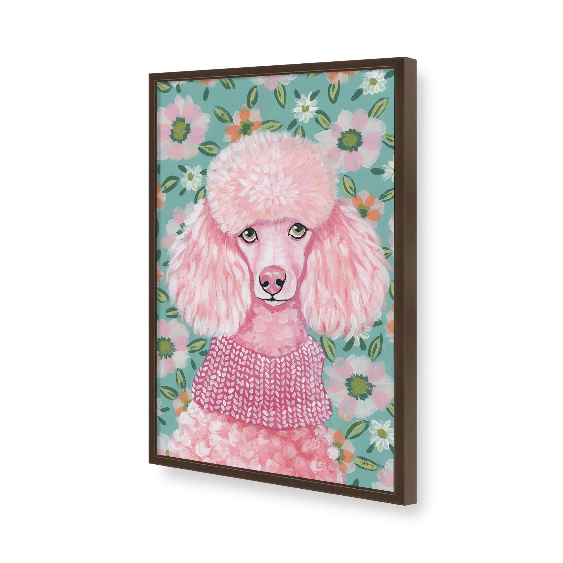[Color:Belvinder Brown], Picture of art in a Belvinder Brown frame of the corner