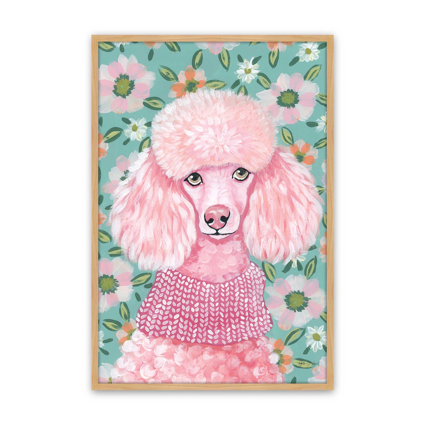 [Color:American Maple], Picture of art in a American Maple frame