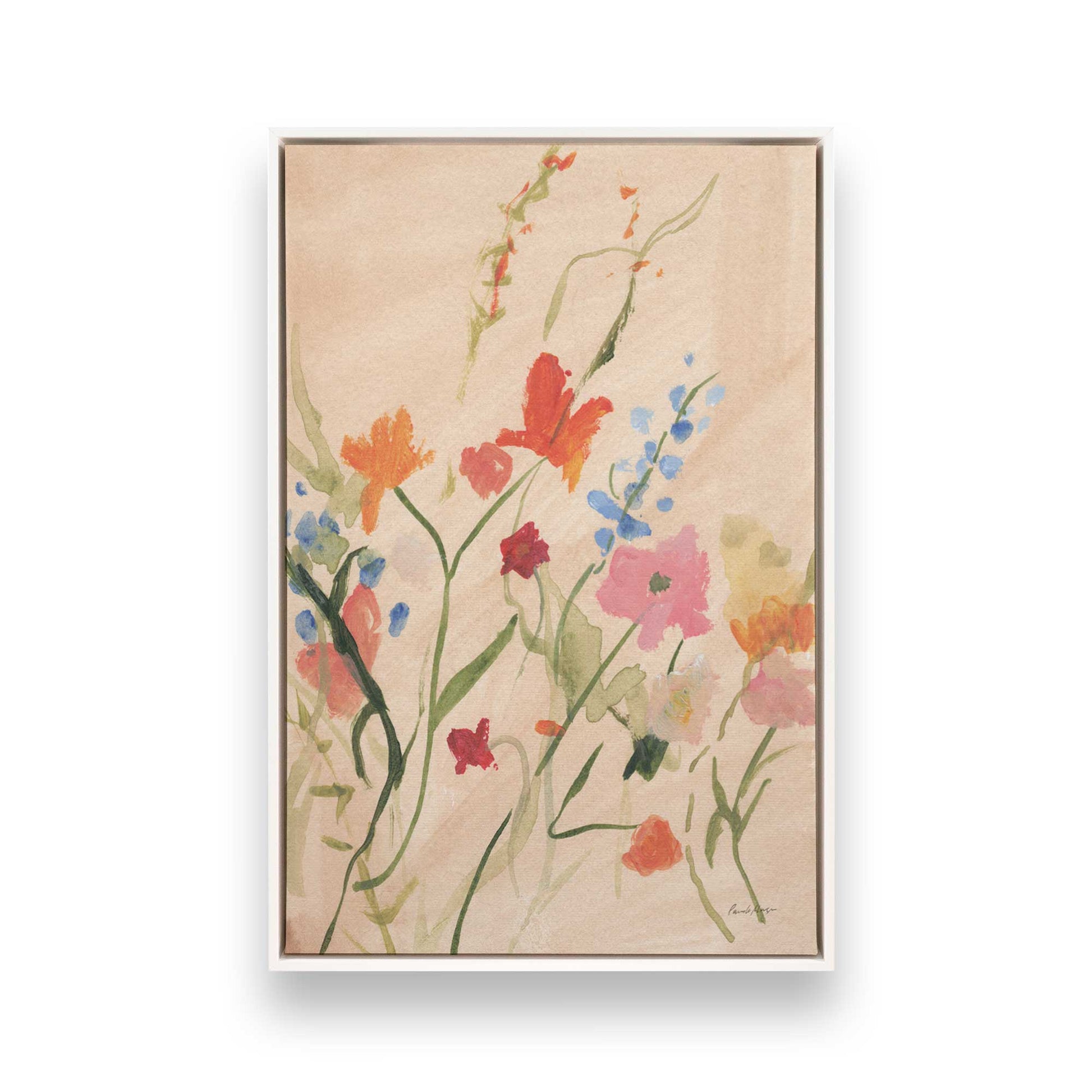 [Color:Opaque White], Picture of art in a White frame