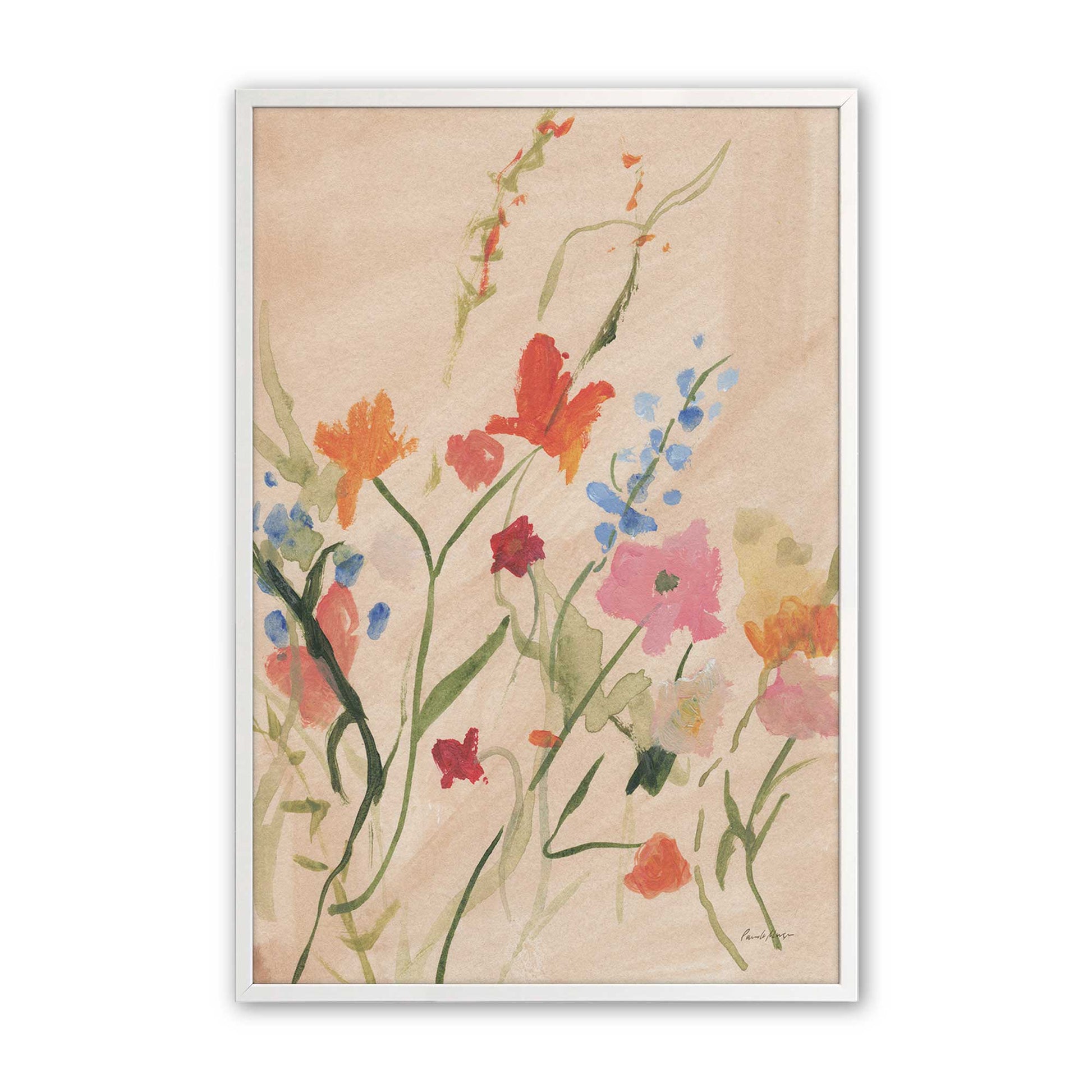 [Color:Opaque White], Picture of art in a Opaque White frame
