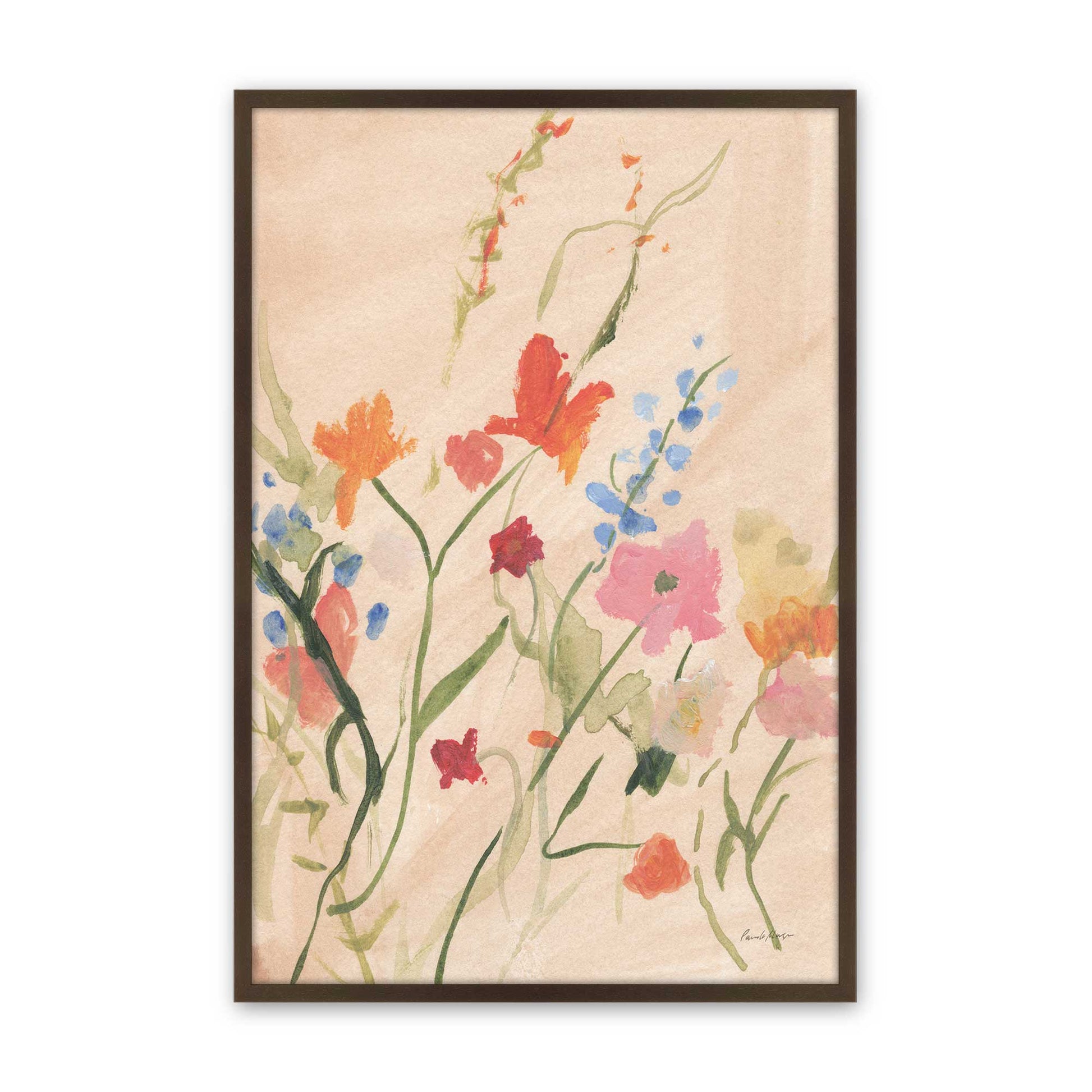 [Color:Brown], Picture of art in a Brown frame
