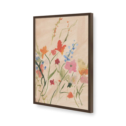 [Color:Brown], Picture of art in a Brown frame of the corner