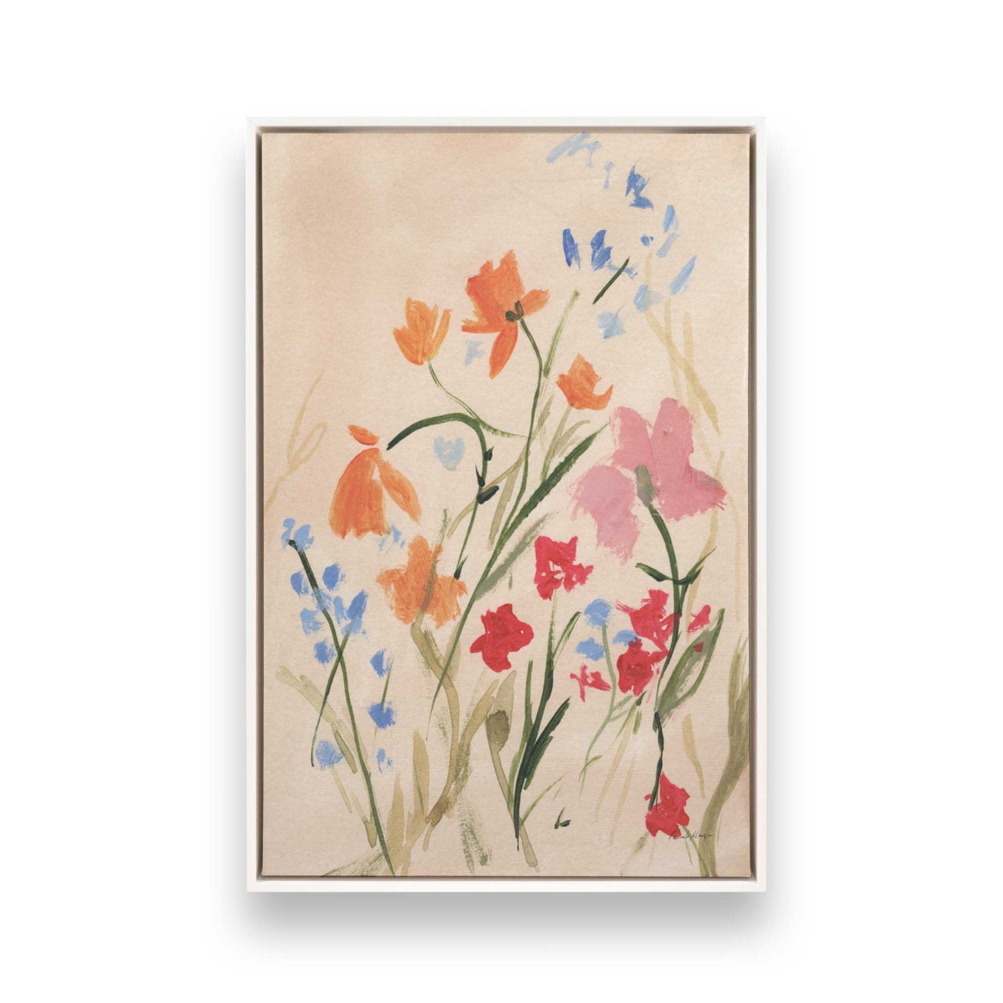 [Color:Opaque White], Picture of art in a White frame