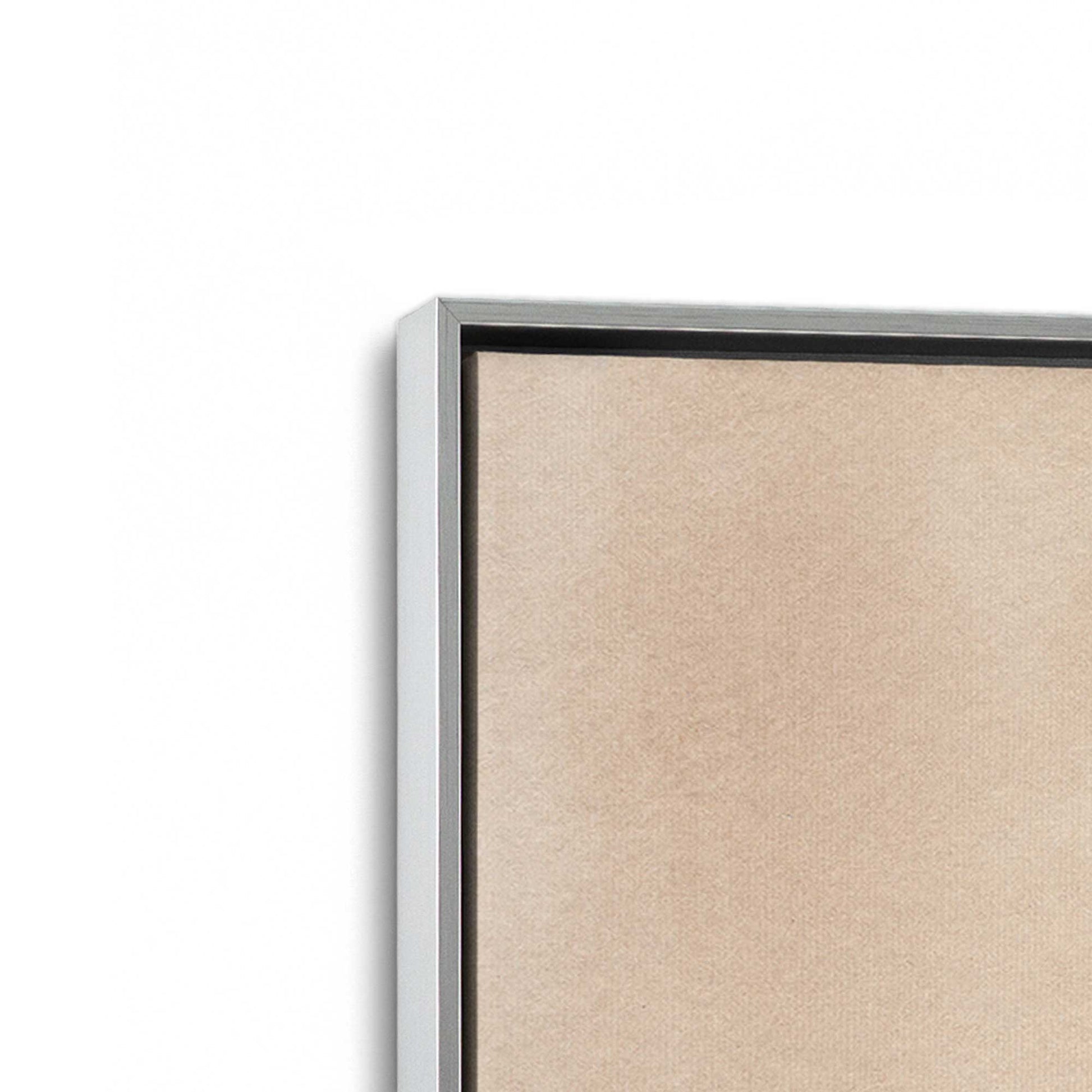 [Color:Polished Chrome], Picture of art in a Polished Chrome frame at an angle