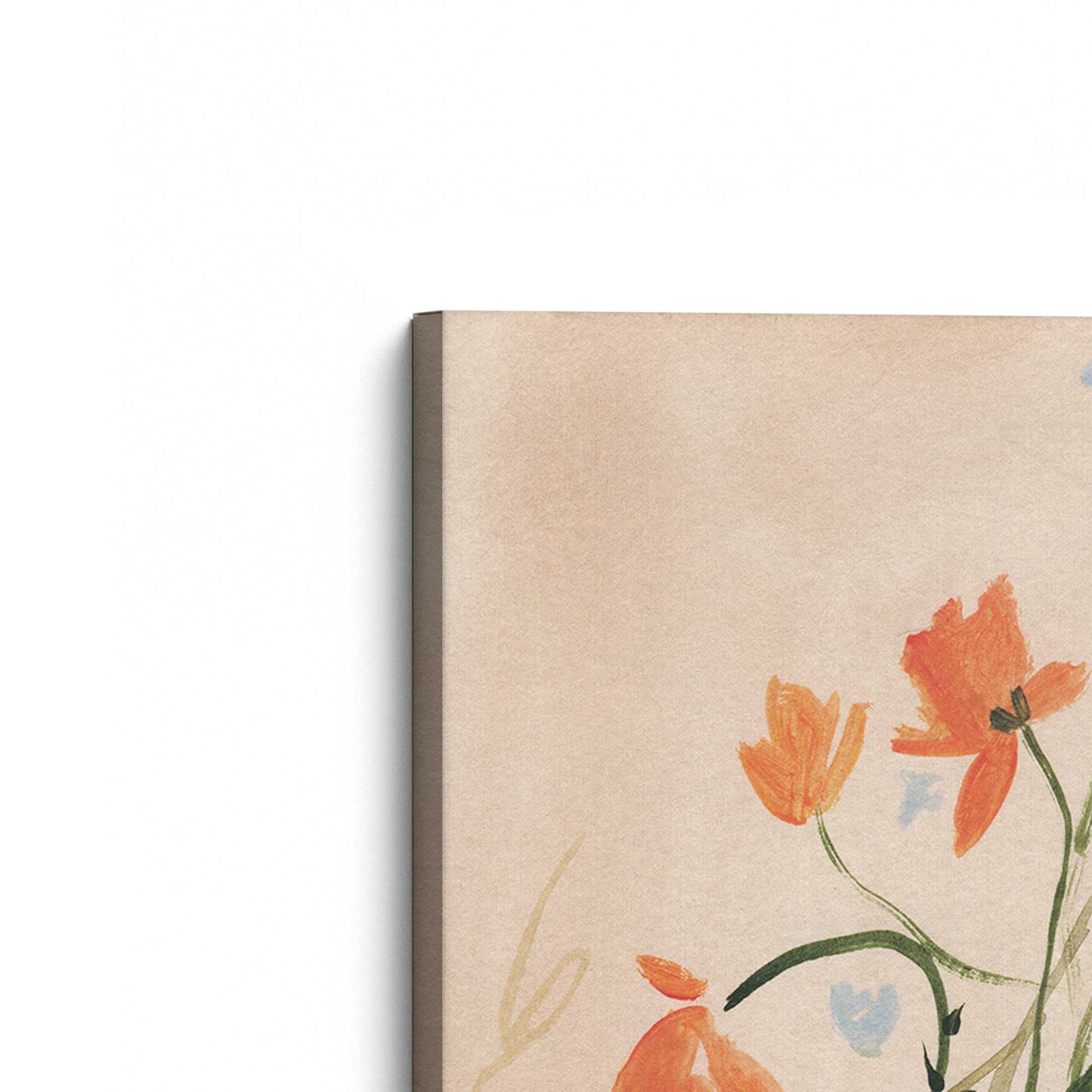 [Color:Stretched Canvas], Picture of the corner of the art