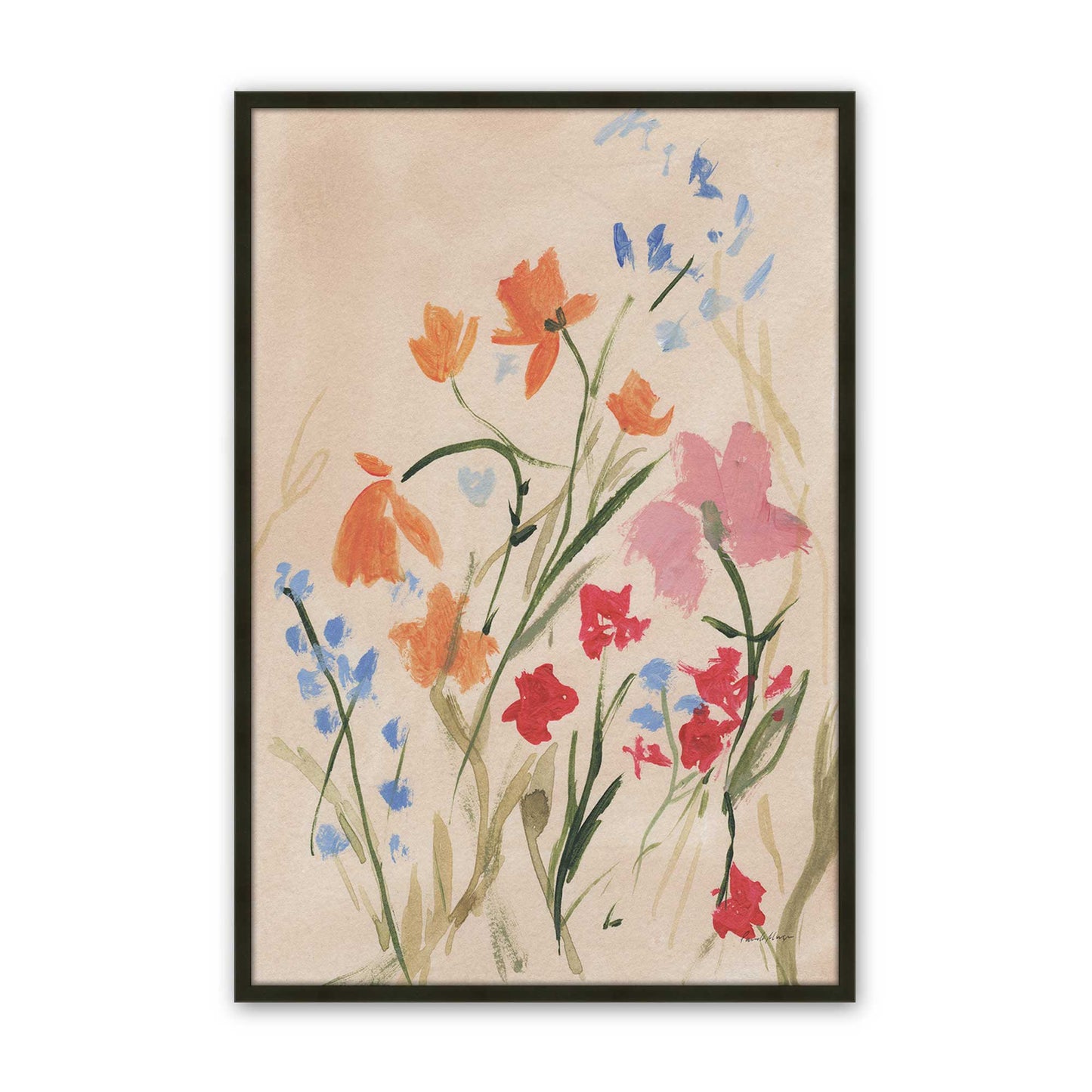 [Color:Satin Black], Picture of art in a Satin Black frame