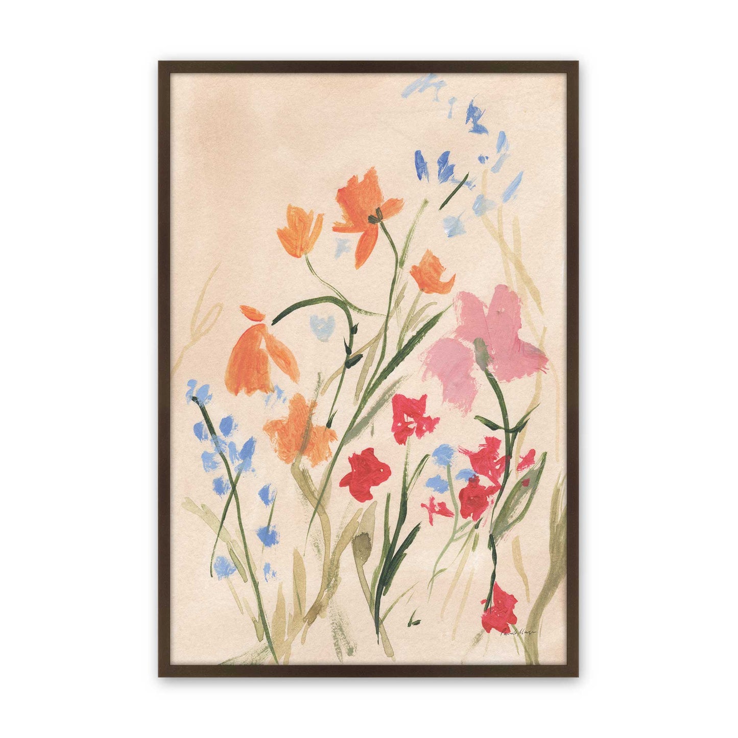[Color:Brown], Picture of art in a Brown frame