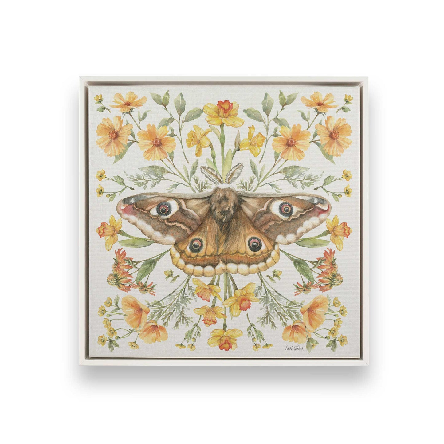 [Color:Opaque White], Picture of art in a White frame