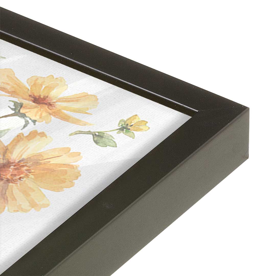 [Color:Satin Black], Picture of art in a Satin Black frame at an angle