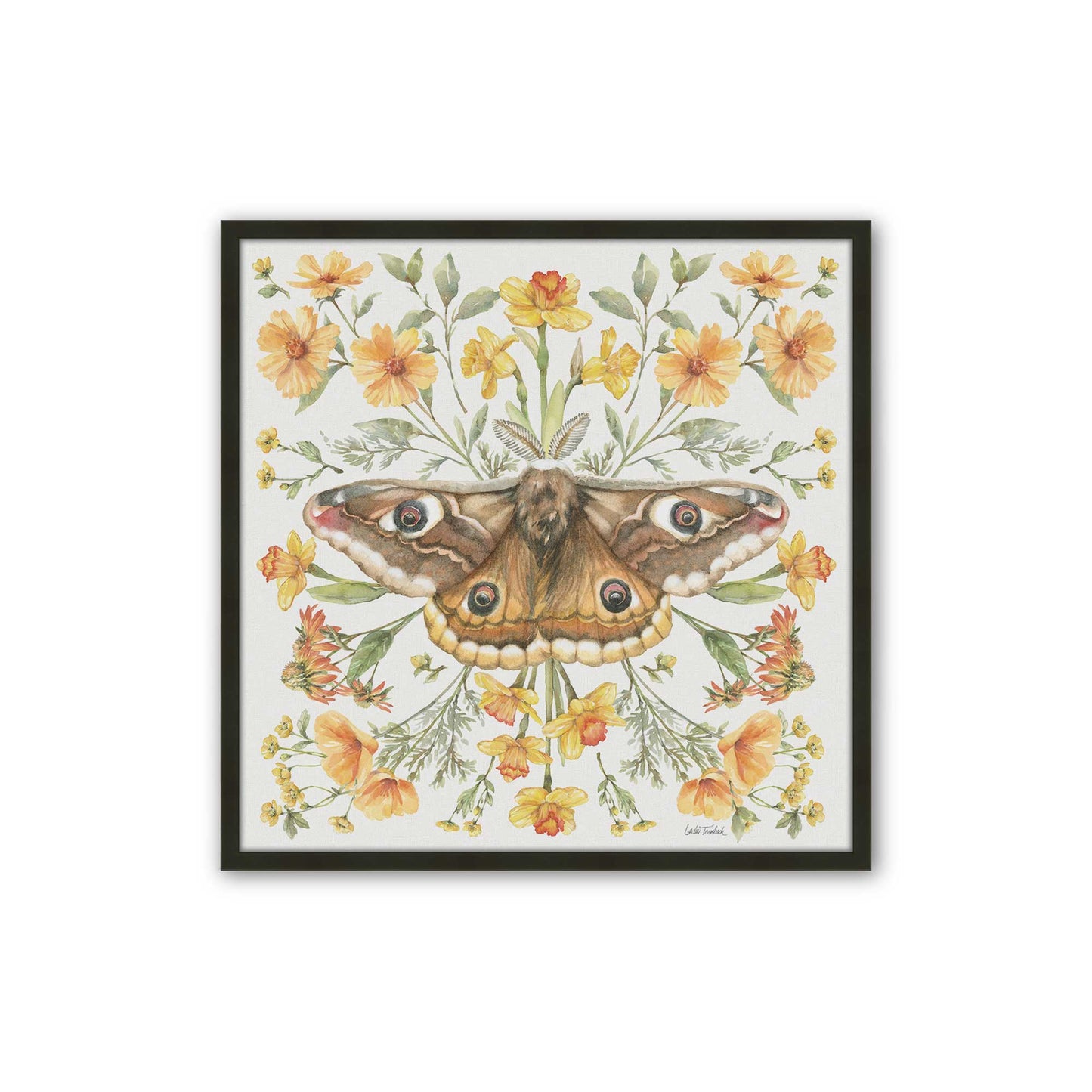 [Color:Satin Black], Picture of art in a Satin Black frame