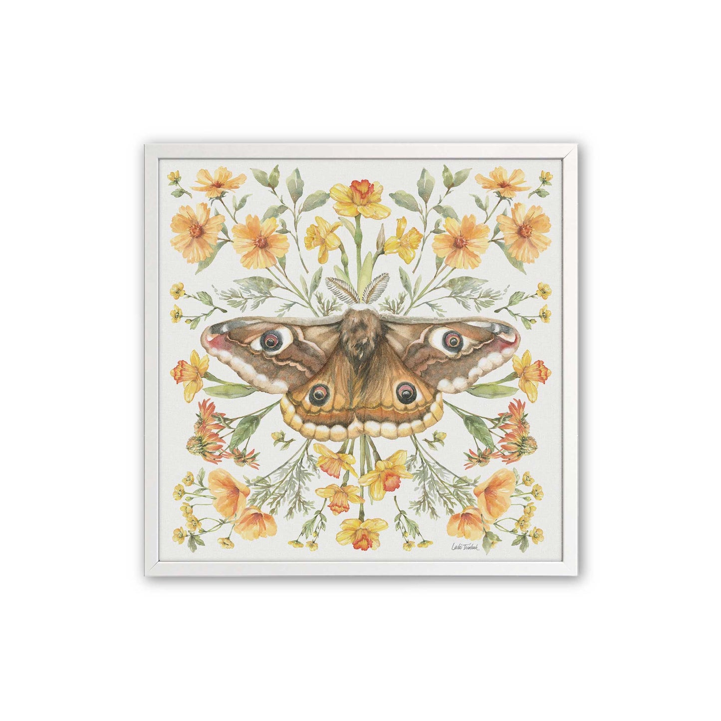 [Color:Opaque White], Picture of art in an Opaque White frame