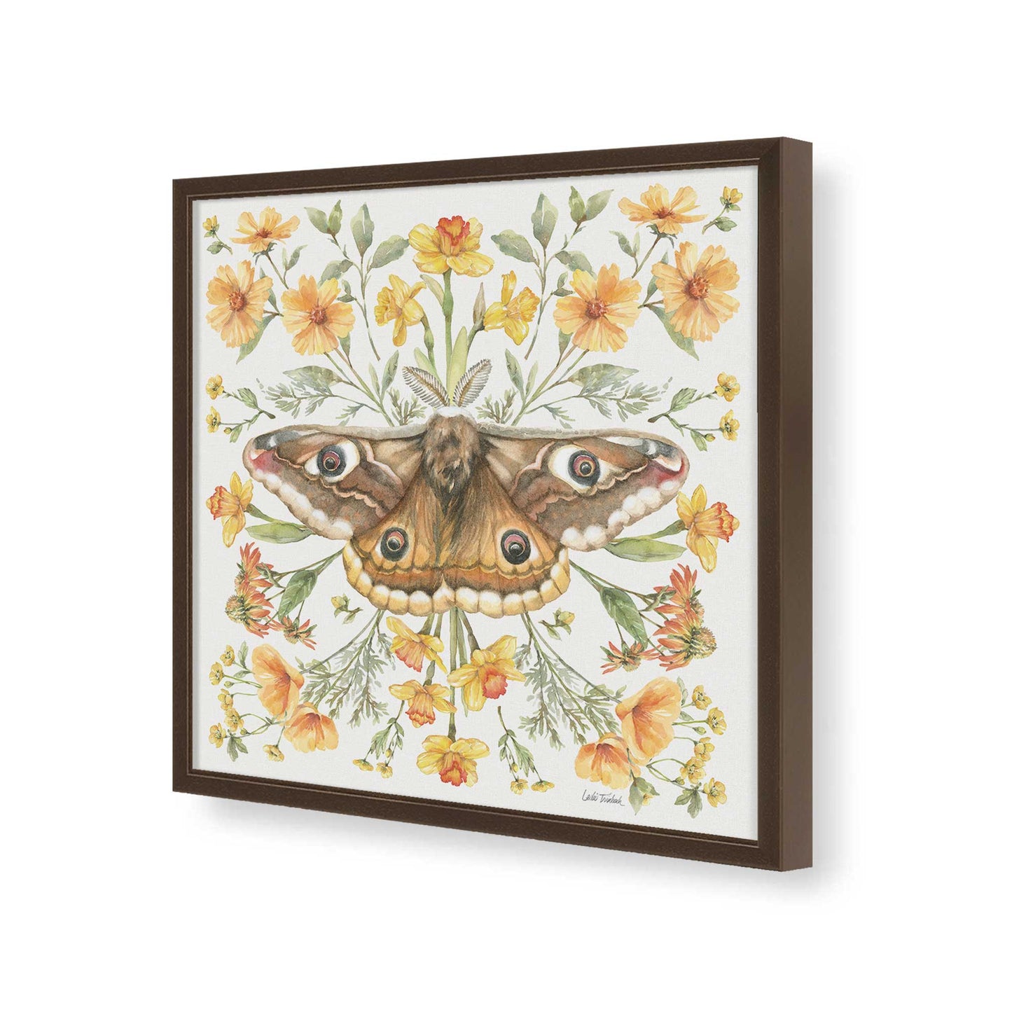 [Color:Espresso], Picture of art in a Espresso frame of the corner