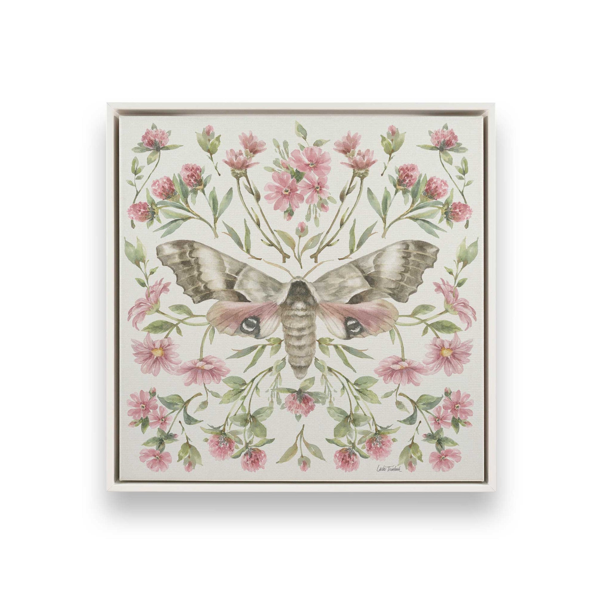 [Color:Opaque White], Picture of art in a White frame
