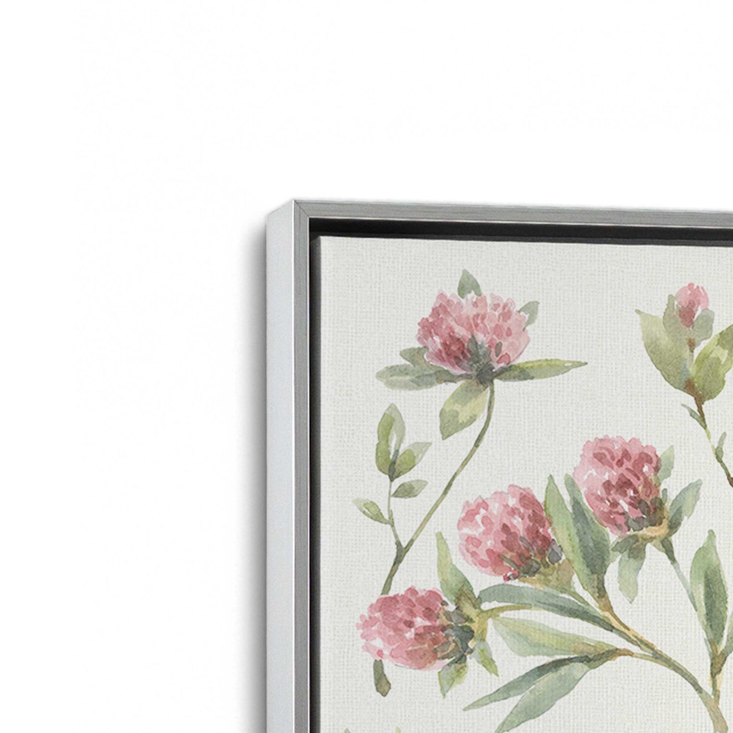[Color:Polished Chrome], Picture of art in a Polished Chrome frame at an angle