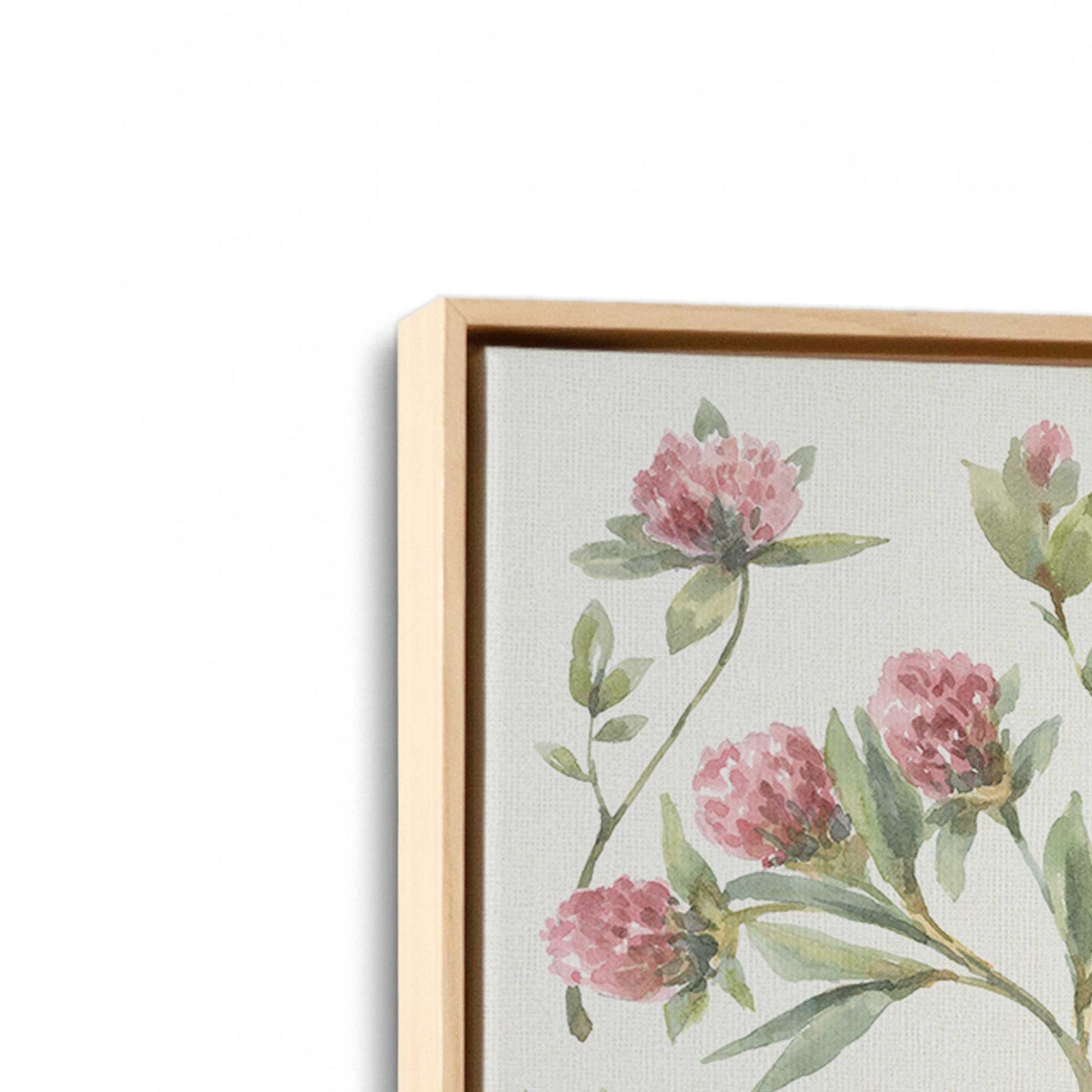 [Color:American Maple], Picture of art in a American Maple frame at an angle