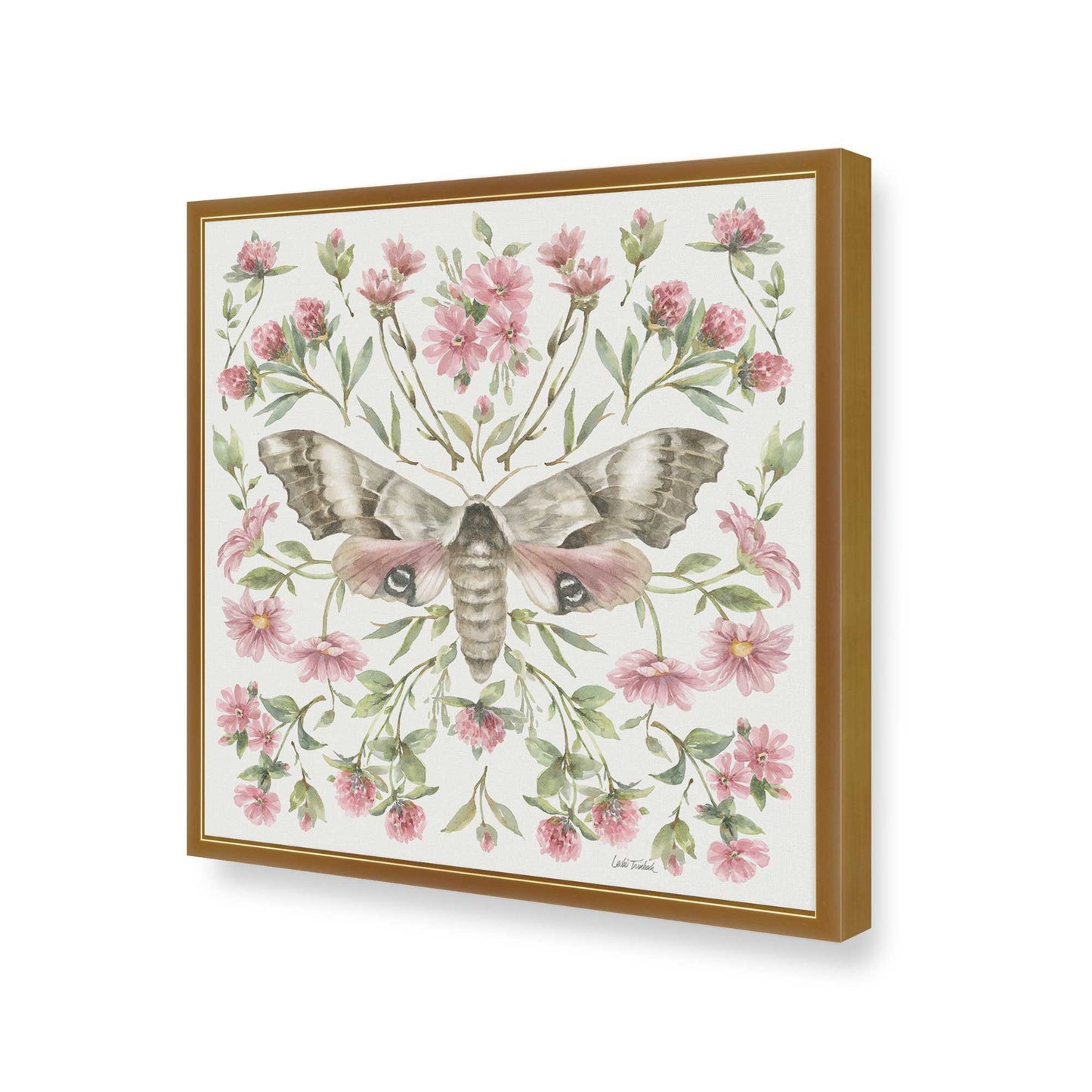[Color:Polished Gold], Picture of art in a Polished Gold frame of the corner