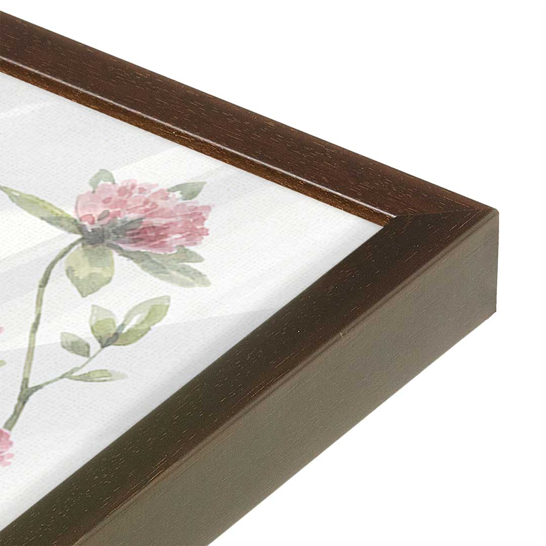 [Color:Espresso], Picture of art in a Espresso frame at an angle