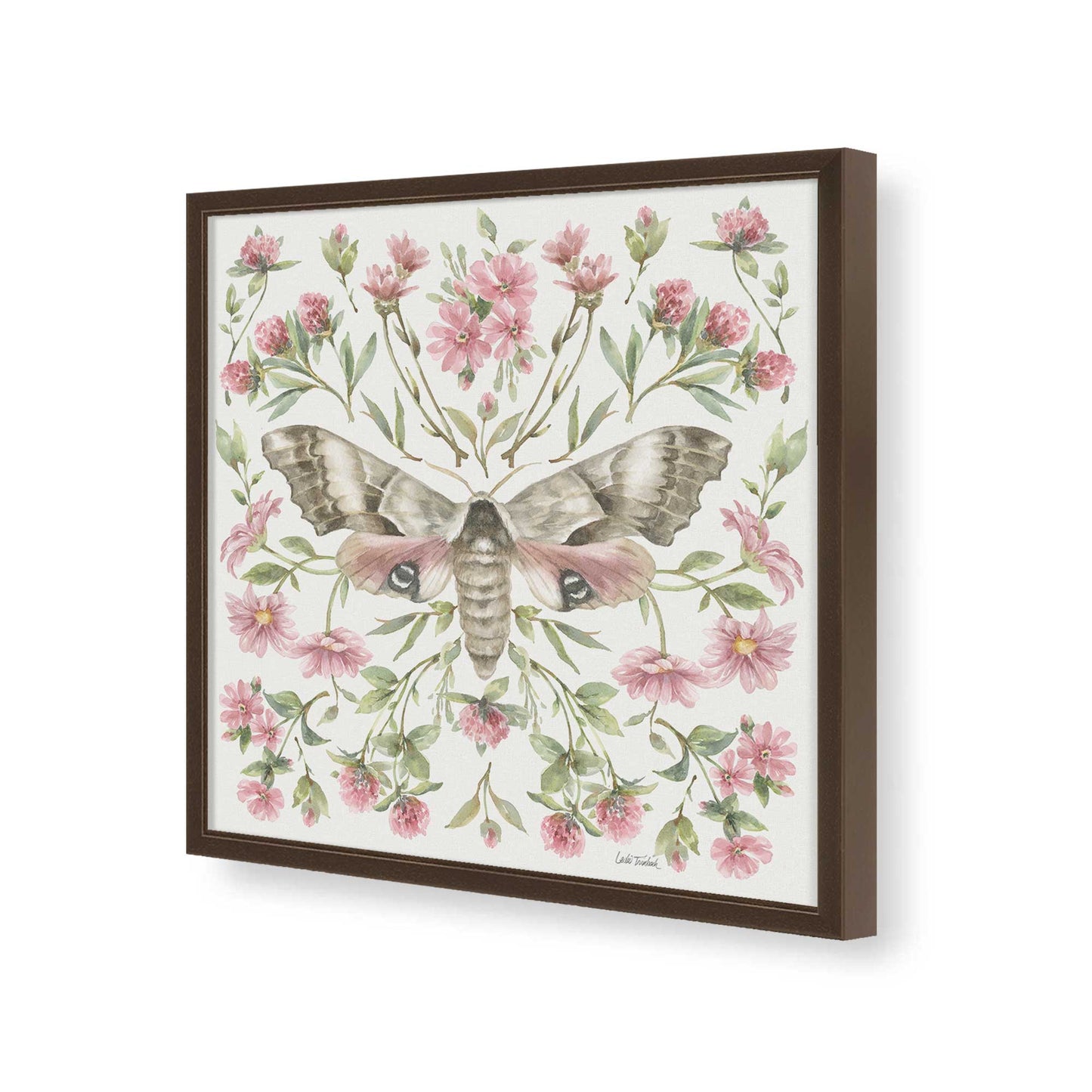 [Color:Espresso], Picture of art in a Espresso frame of the corner