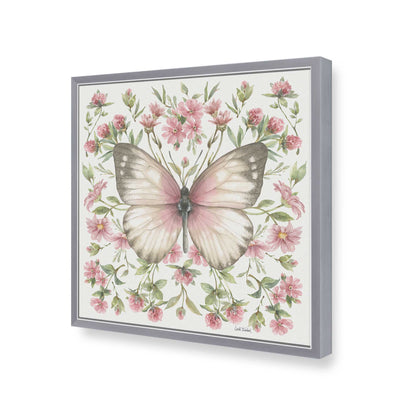 [Color:Polished Chrome], Picture of art in a Polished Chrome frame of the corner