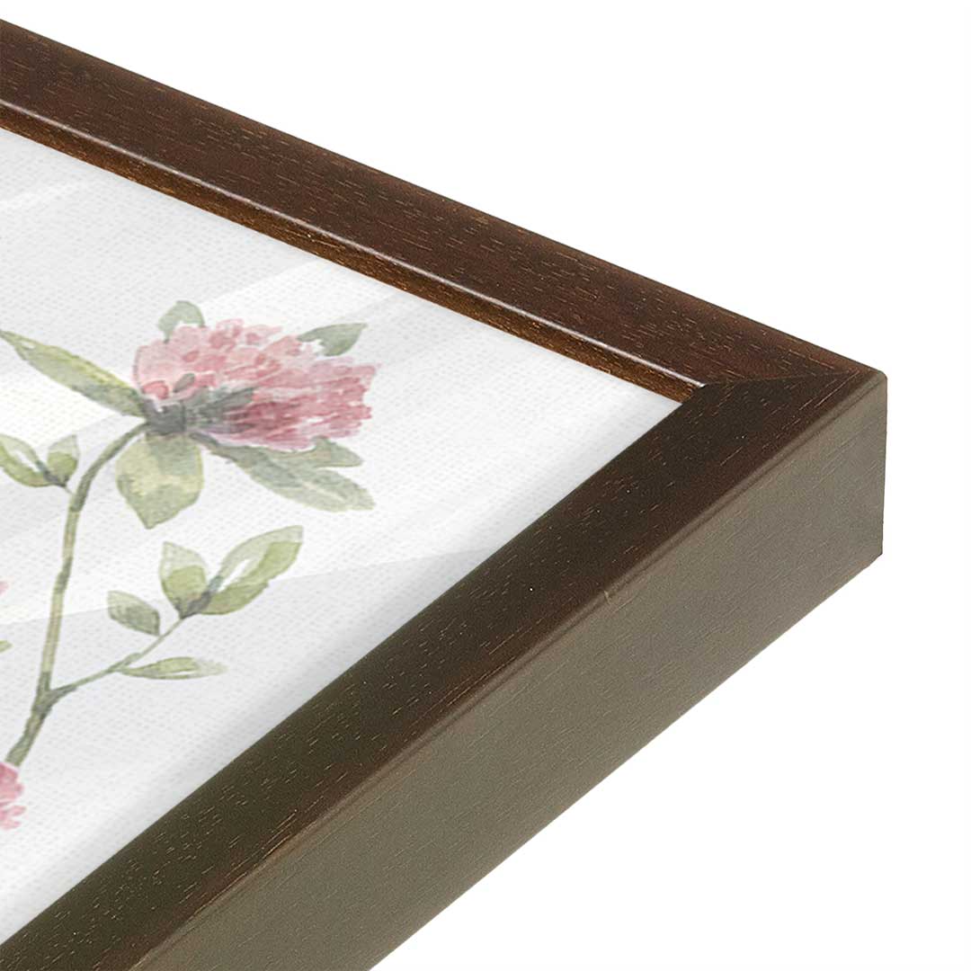 [Color:Espresso], Picture of art in a Espresso frame at an angle