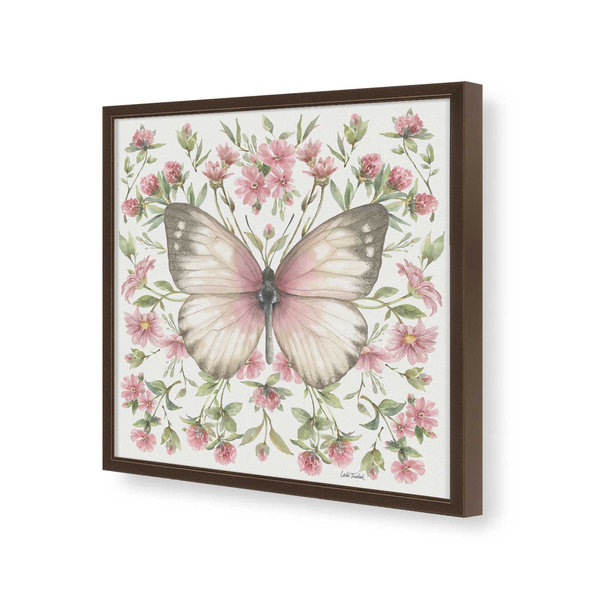 [Color:Espresso], Picture of art in a Espresso frame of the corner
