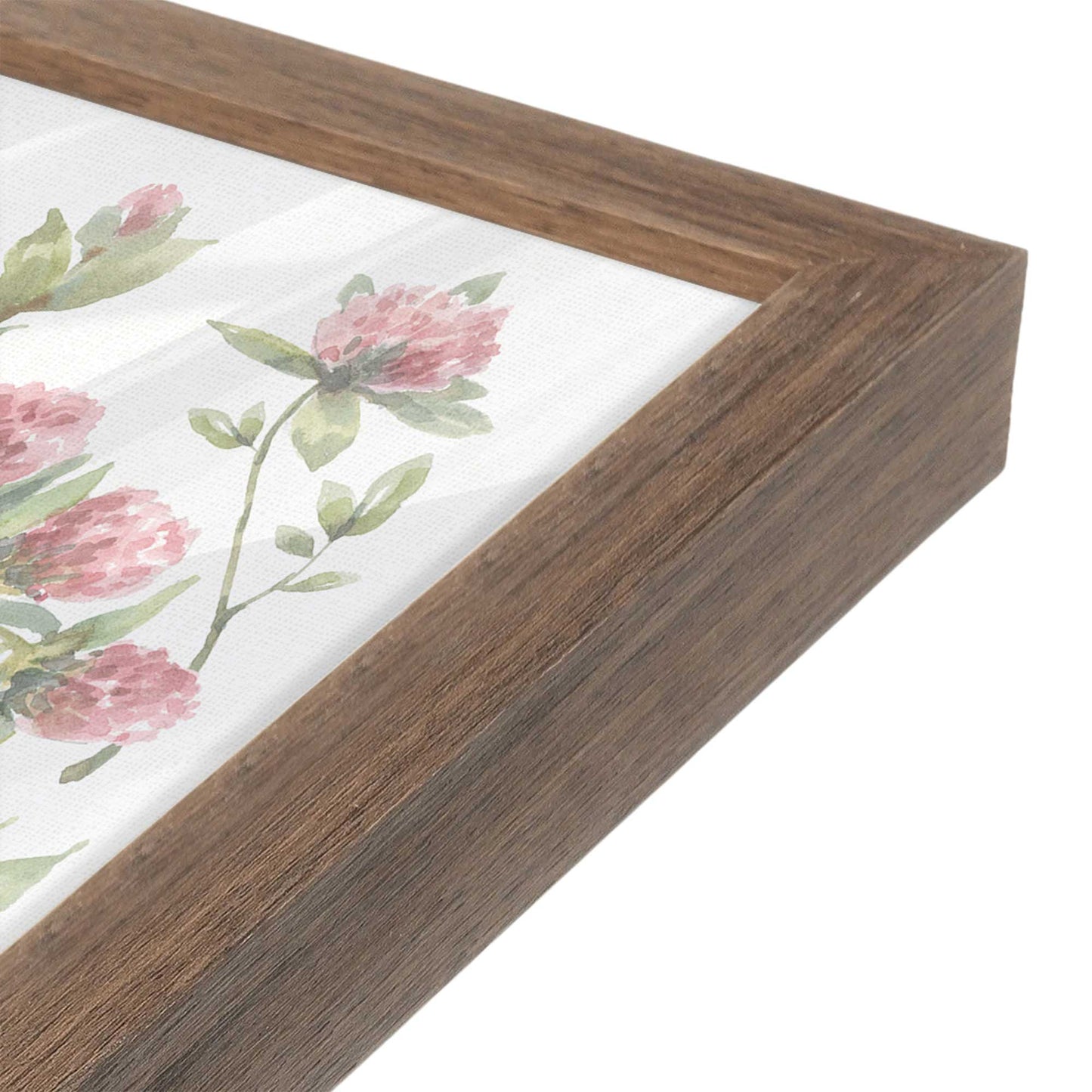 [Color:Walnut], Picture of art in a Walnut frame at an angle