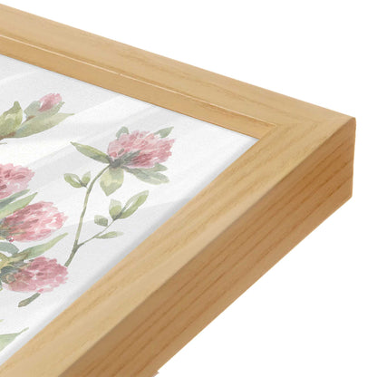 [Color:American Maple], Picture of art in a American Maple frame at an angle